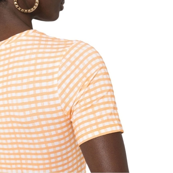 Jaquemas Le TShirt Vichy in Orange Checks NWT - Picture 4 of 7